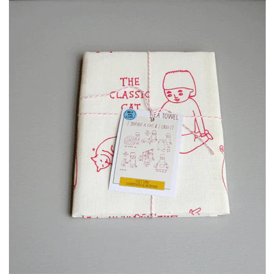 Able & Game Tea Towel - I Touched A Cat And I Liked It - Image 2