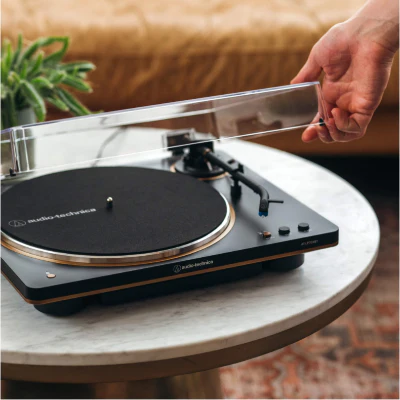 Audio Technica - AT-LP70BT (Analog & Bluetooth Turntable)(Black & Bronze Colour) - Image 3
