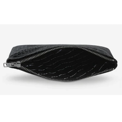 Status Anxiety Wallet - New Day (Black Croc Emboss) - Image 3
