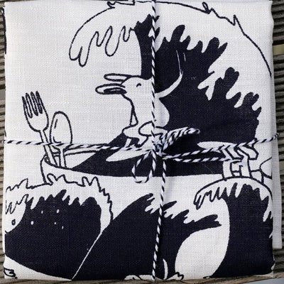 Surfing Sloth - Gone Surfing Tea Towel - Image 2